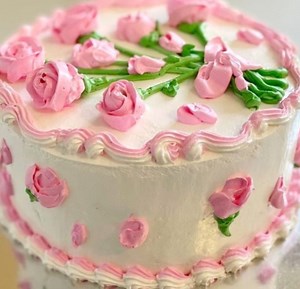 Pink Floral 🌸 Buckeye Cake Decoration 🎂 Home Tutorial ❤️ Just for cake lovers 😋 | HAFSI