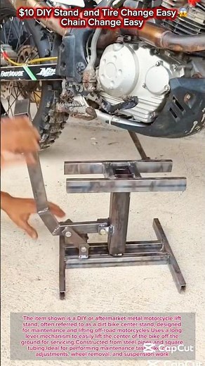 Build a Cheap DIY Paddock Stand for Motorcycle or Dirt Bike! 🛠️🏍️