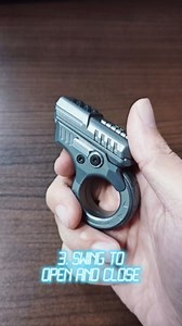 Stainless Steel Fidget Gun Fidget Slider, Durable Gun Fidget Toy Stress Relief Finger Fidget (Stainless Steel)