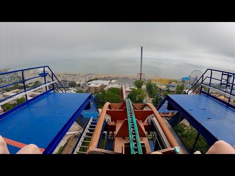 Valravn MASSIVE Dive Roller Coaster 4K POV! | Cedar Point Ohio [No Copyright]