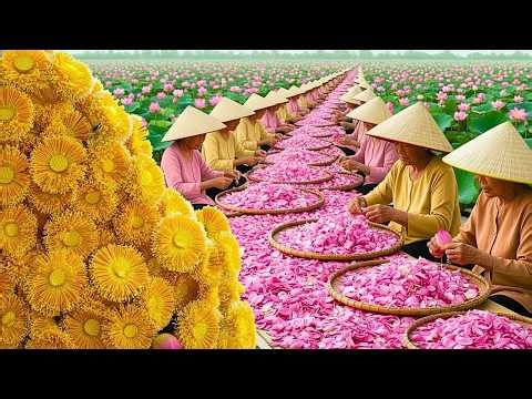 How Luxury West Lake Lotus Tea Is Made Through a Rare Process