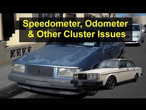 How to repair instrument cluster issues, broken speedometer, etc., Volvo 740, 240, 940 - VOTD