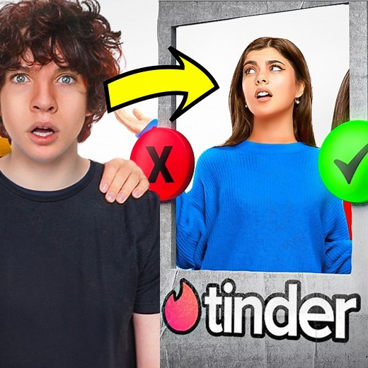 Tinder Swiping Girls In Real Life! 😳 | PrestonPlayz