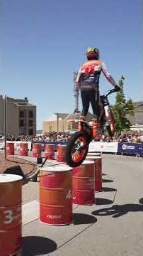 Toni Bou catapults himself to the top with the Guinness World Record for jumps on one wheel on a ...