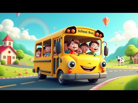 The Happy Bus Song 🚍 | Fun Kids Rhyme | School Bus Song for Children | WoppieWoo Nursery Rhymes