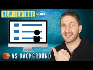 How to Use Zoom "Slides as Virtual Background" | Powerpoint & Keynote (Aug 2020 NEW FEATURE!)