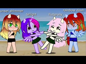 Sunset x twilight rainbow dash X fluttershy