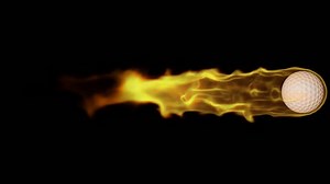 Fiery Golf Ball On Fire Embedded Stock Footage Video (100% Royalty-free) 1098335963 | Shutterstock