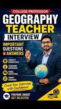 Geography teacher interview | Geography professor interview tips | KVS NVS 2026