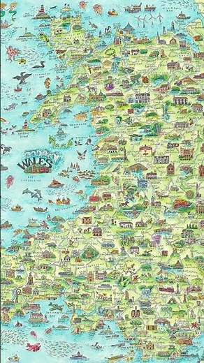 Children's Map of Wales