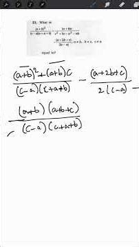 Practice Problem 9 -Tricky #algebra