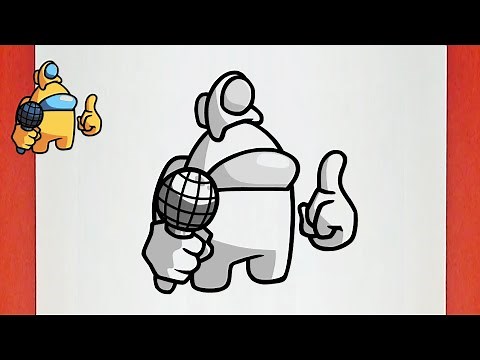 [FnF] Drawing yellow Crewmate from Among Us in the Friday Night Funkin Style