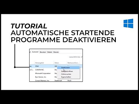 Startprogramme in Windows deaktivieren | Windows 10 | Deutsch