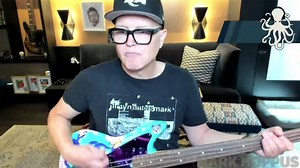 Mark Hoppus plays bass guitar for the first time since being diagnosed with cancer