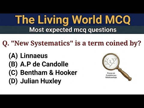 The living World Class 11 Biology MCQ | Biology MCQ 2026 | NEET 2026 MCQ