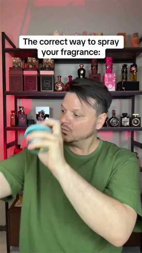How to spray your perfume correctly #cologne #Perfume