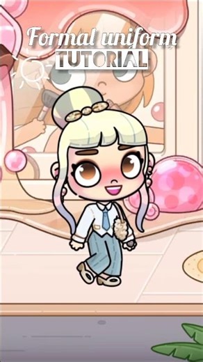 formal uniform tutorial 👔✨ #avatarworld #pazu