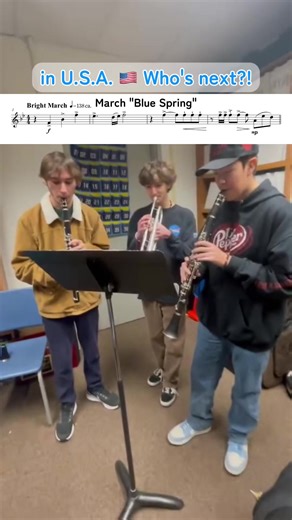 Who's next? If you play this, please dm me!! March Blue Spring #brassband #windensemble #marchingband