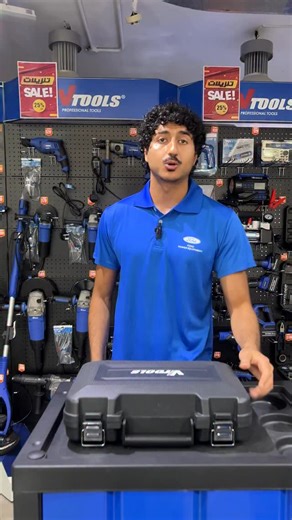 VTools on Instagram: "Brushless, powerful, and ergonomic—this VTOOLS 20V Impact Drill delivers 85 Nm of torque, bright LED light for dark spots, and smart kickback control for better support #tools #home #diy #dxb #uae #dubai"