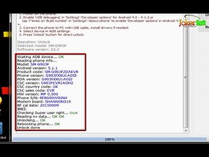 How To Unlock SM-G903F 5.1.1 By Z3X Box