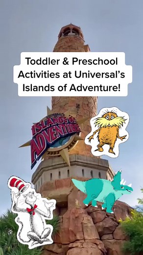 There’s so much for toddlers to do and see at @universalparks! From watching Dino eggs hatch at Camp Jurassic to spending time in Seuss Landing — you’ll never run out of fun activities for your little ones! 🦕🌎🎠#jurassicpark #islandsofadventure #universalorlando #orlandofloridavacation #preschoolactivities #toddlermom #toddlers