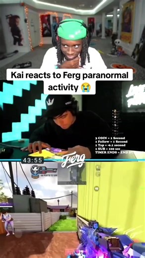 Kai reacts to Ferg paranormal activity 😭#ferg #cod #codm #codmferg #iferg @Ferg
