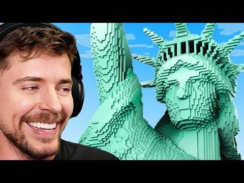 We Built New York City in Minecraft (Most Detailed Map Ever!)#mrbeast #viralchallenge #mrbeastgaming