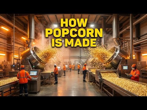 Inside the POPCORN 🍿 Mega Factory | How Millions of Popcorn Bags Are Made