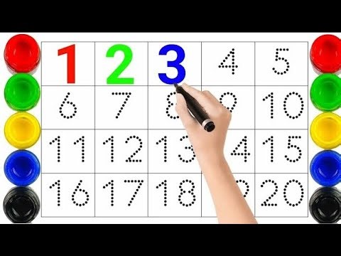 Learn 1234 , Numbers Song , Count 123 for kids , 1 to 20 learning video , Preschool 1234 learning