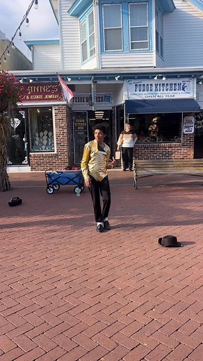 1.6K views · 21 reactions | Michael Jackson takes over the Washington Street Mall!  MJ in Cape May! | Ryan Hughes CBS3 | Facebook