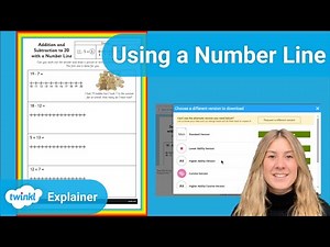 Twinkl KS1 Maths | Addition and Subtraction Using a Number Line