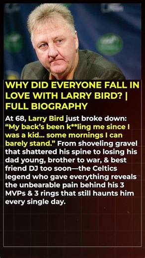 Why Did Everyone Fall In Love With Larry Bird Full Biography #shorts