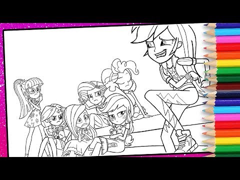 My Little Pony Equestria Girls coloring pages for kids MLP colouring for kids MLP EG