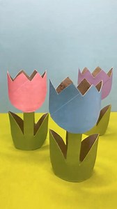 426K views · 8.7K reactions | How to make easy spring tulips out of...