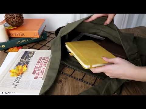 Canvas Messenger Bag for Women & Men – Durable Crossbody Tote #canvasbag