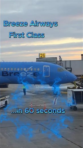Breeze Airways FIRST CLASS in 60 Seconds!