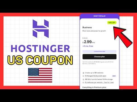 Best Hostinger Web Hosting Discount Link for US in 2026 (Get 85% OFF + Coupon Code)