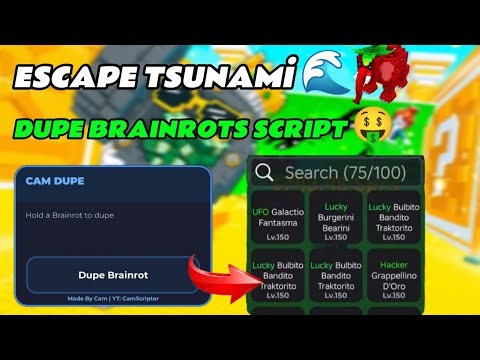 Escape Tsunami For Brainrots Dupe Script *DUPE ANY BRAİNROTS* Keyless 2026 Working