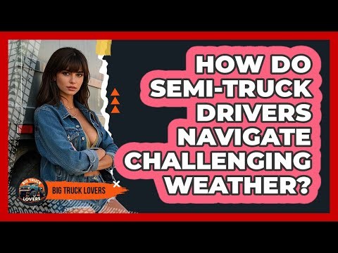 How Do Semi-truck Drivers Navigate Challenging Weather? - Big Truck Lovers