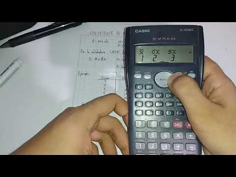 Tutorial Regresión Lineal Casio FX 350 MS
