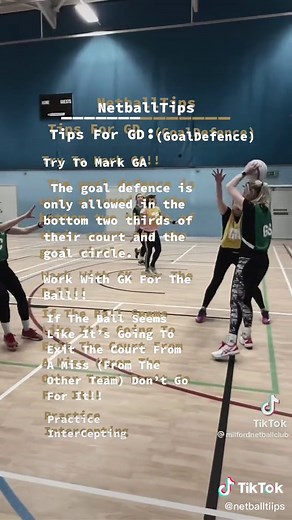 Netball Tips for Goal Defence