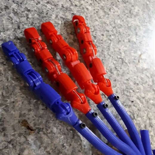 McKibben Artificial Muscle Test 4 #arduino #engineering #muscle #biomimicry