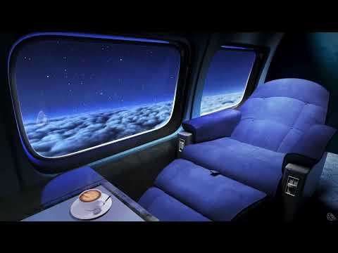 Luxury Jet White Noise to Sleep | Relax on Private Night Flight!