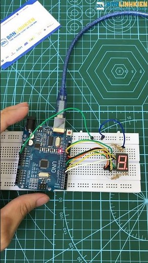 Cách tạo bộ đếm đơn giản bằng Led 7 thanh#arduino #diy #howtomake
