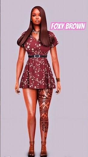 SIMS 4 creation with body detail along with leg tattoo #sims4 #fyp #shorts #trending