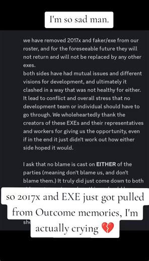 I was really hyped for 2017x man why did this have to happen #outcomememories #sonicexe #sega #sonicthehedgehog #sega