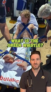 What is the green whistle? #painrelief #ambulance #funnykids #doctor | Doctor Joe