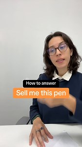 5.6K views · 57 reactions | How to answer ‘Sell me this pen’ during a job interview. This question is common in sales-related roles to test your ability to identify customer needs and create value. A winning answer isn’t just about what you say—it’s about the questions you ask. Engage with the interviewer and show them why they need this pen. #jobinterview #interviewtips #interviewquestions #sellmethispen #jobseeker | Resume Genius | Facebook