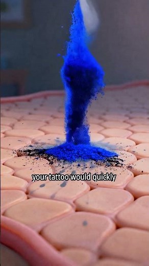 How a Tattoo Gun Injects Ink into Skin 🖊️ (It’s Not Just Surface!) #facts #science