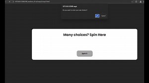 Random decision maker A sliding selector that randomly chooses what I should do when I have multiple choices. Tech used: • HTML • CSS animations • JavaScript DOM manipulation Fun mini project while practicing frontend skills. Features: • user can input number of choices • if no choices are passed default choices will be used • random color is generated for each choices(may repeat) Source code: https://github.com/gaurav-magar/100_random_sh-ts/tree/main/crazy1 | Saurav Magar